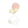 Kit 3 balles en mousse + 2 balles en liège + 1 doudou + 2 doudines – Image 2